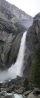 Ungere Yosemite Wasserfau