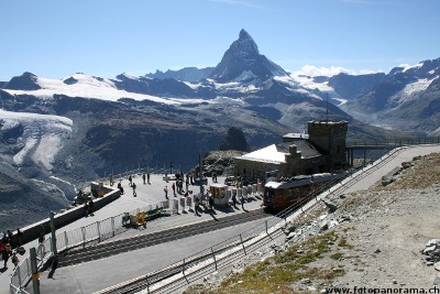 Gornergrat Train Station and Matterhorn