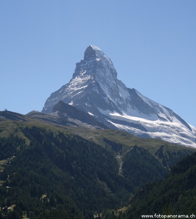 Das Matterhorn, Aufgenommen in der Nähe der Station Findelbach